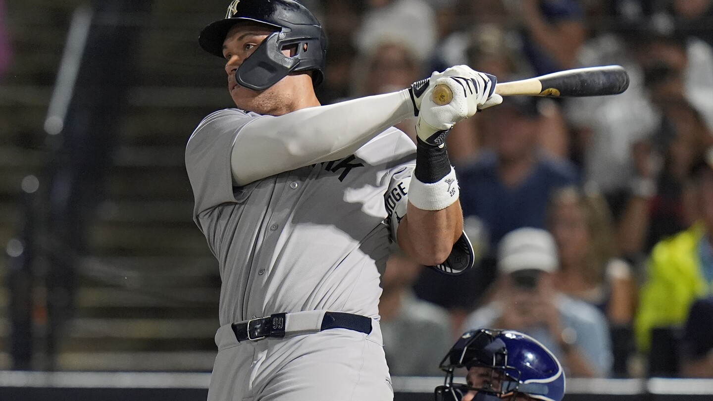 Yankees tie club record with 9 home runs in 13-3 win over Rays