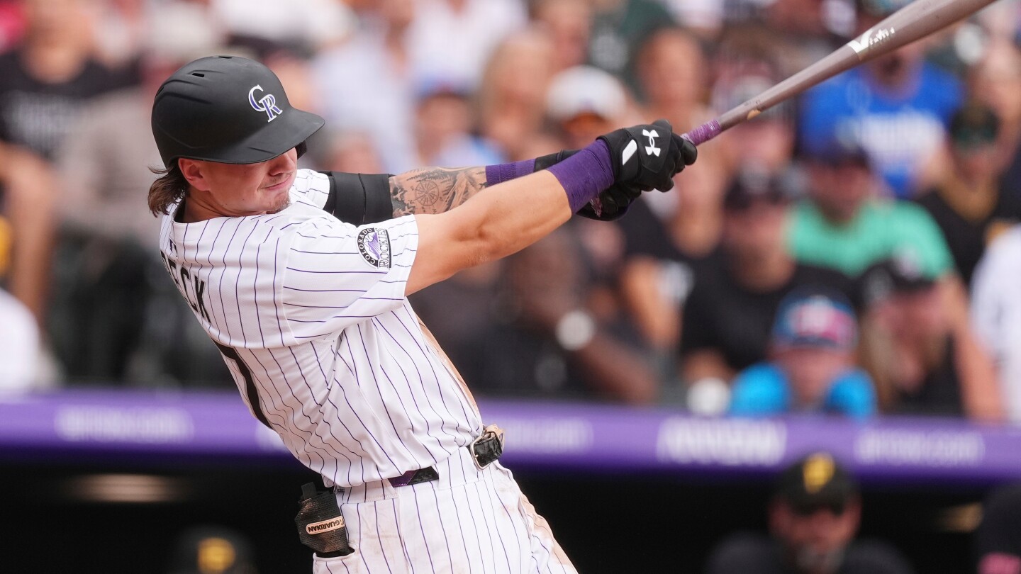 Beck's 3-run homer lifts Rockies to 8-5 win over over Pirates, Skenes