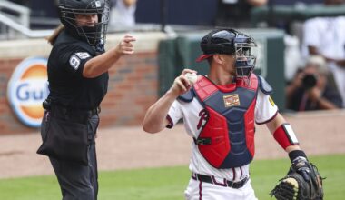 Jen Pawol doesn't flinch while becoming the majors' first female umpire to work behind the plate