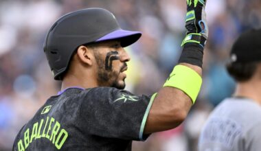 José Caballero reacts after mid-game trade from Rays to Yankees
