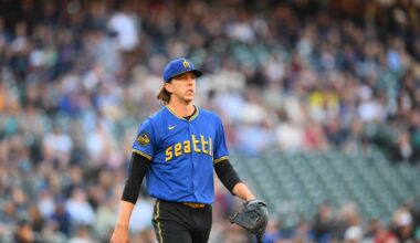 Seattle Mariners and Texas Rangers Game Two, Logan Gilbert starts