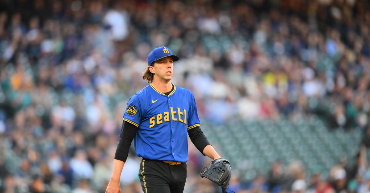 Seattle Mariners and Texas Rangers Game Two, Logan Gilbert starts