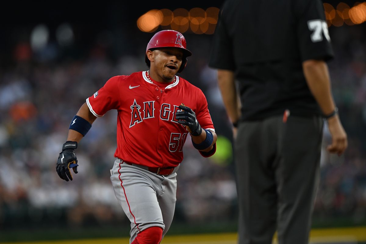 Los Angeles Angels outfielder Gustavo Campero (51) rounds the bases after hitting a home run off Detroit Tigers starting pitcher Tarik Skubal (not pictured) in the fifth inning at Comerica Park. Los Angeles Angels outfielder Gustavo Campero (51) rounds the bases after hitting a home run off Detroit Tigers starting pitcher Tarik Skubal (not pictured) in the fifth inning at Comerica Park.