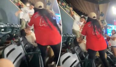 Angels-Dodgers fans get into ugly brawl that leads to two arrests