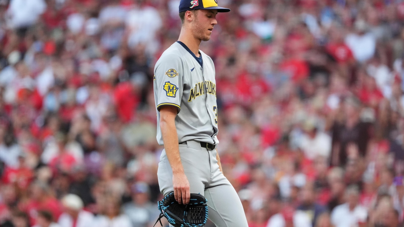 Rookie Jacob Misiorowski struggles in his return as Brewers rallied for 13th straight win