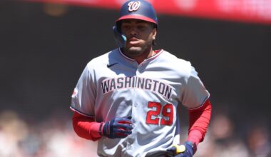 Nationals break out of scoring slump, beat Giants 4-2 behind Lord and Wood