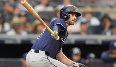 Brandon Lowe, Jake Mangum drive the Rays' 7-run 4th inning in a 7-3 victory over the Angels