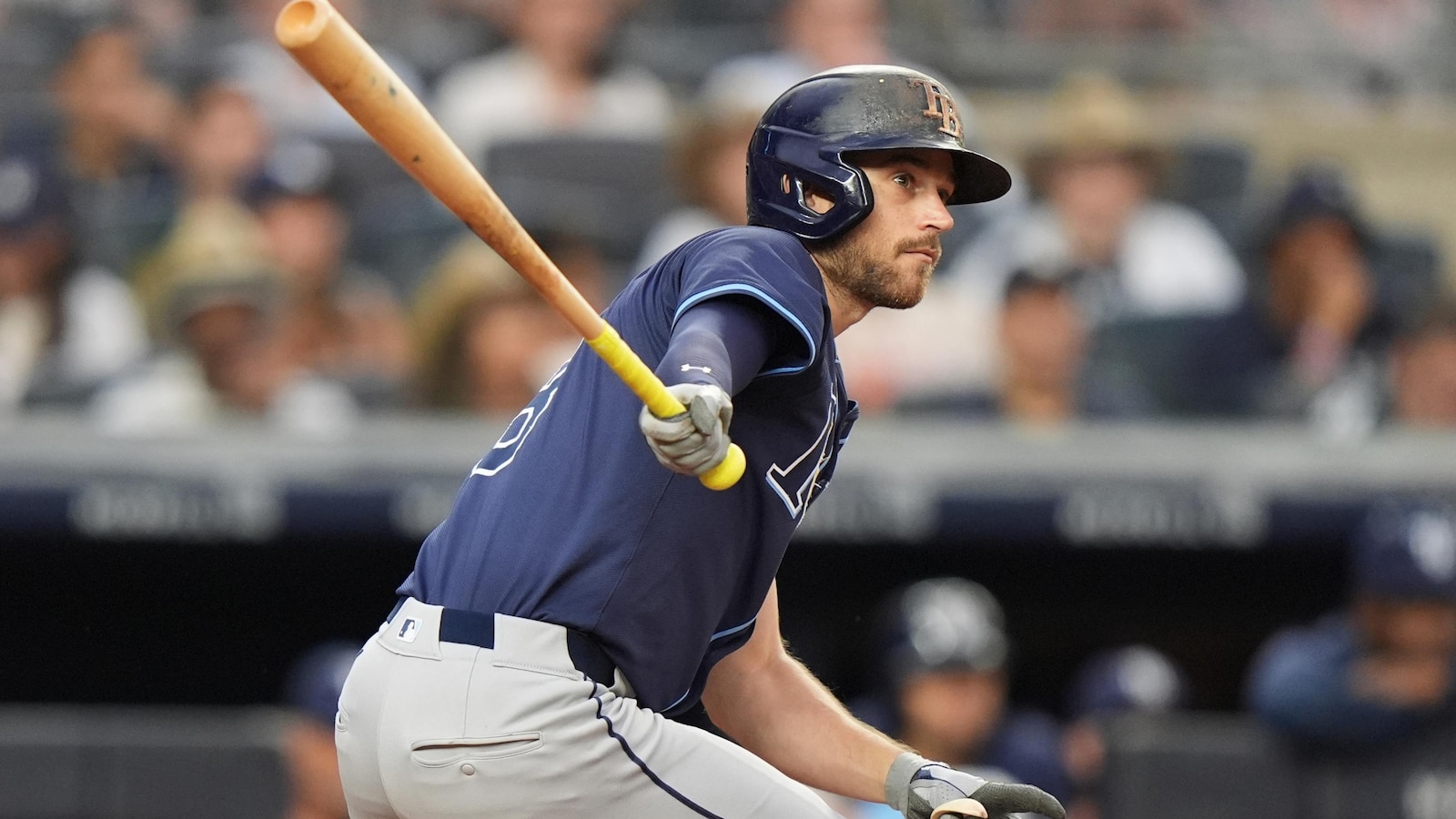 Brandon Lowe, Jake Mangum drive the Rays' 7-run 4th inning in a 7-3 victory over the Angels
