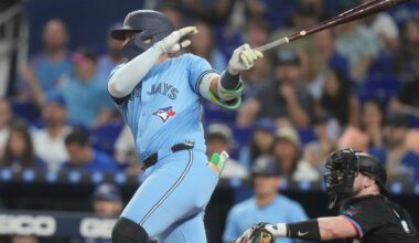 Bichette hits winning RBI single as Blue Jays hold off Marlins 7-6 in 12 innings