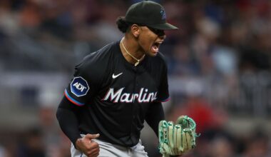 Edward Cabrera strikes out 11 in 8 innings as the Marlins beat the Braves 5-1