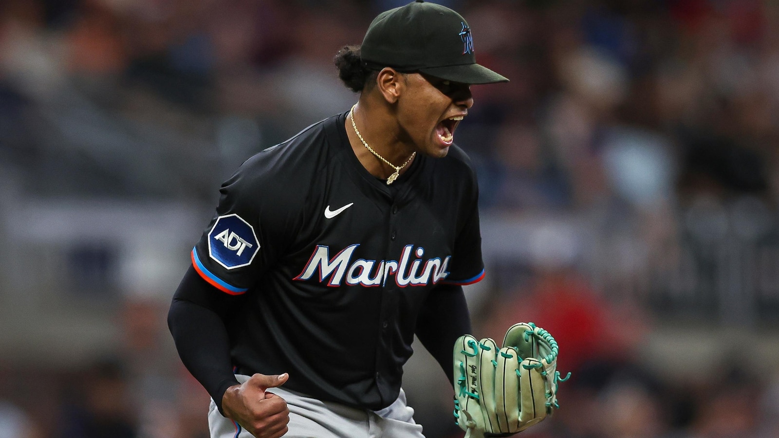 Edward Cabrera strikes out 11 in 8 innings as the Marlins beat the Braves 5-1