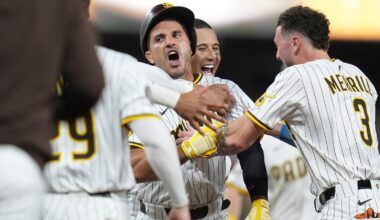 Laureano singles in Bogaerts in the 10th as the Padres walk-off the Red Sox, 5-4