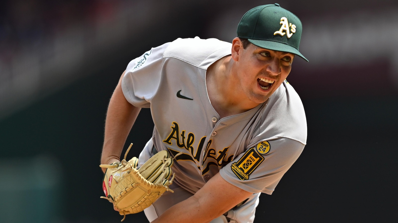 Jacob Lopez strikes out career-high 10 in 7 2/3 innings as A's beat the Nationals 6-0