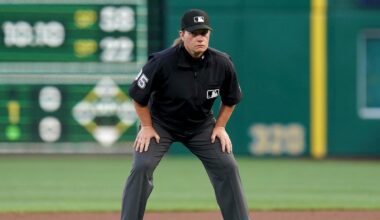 Jen Pawol, MLB's first female umpire, is back in the big leagues working the Pirates-Rockies series