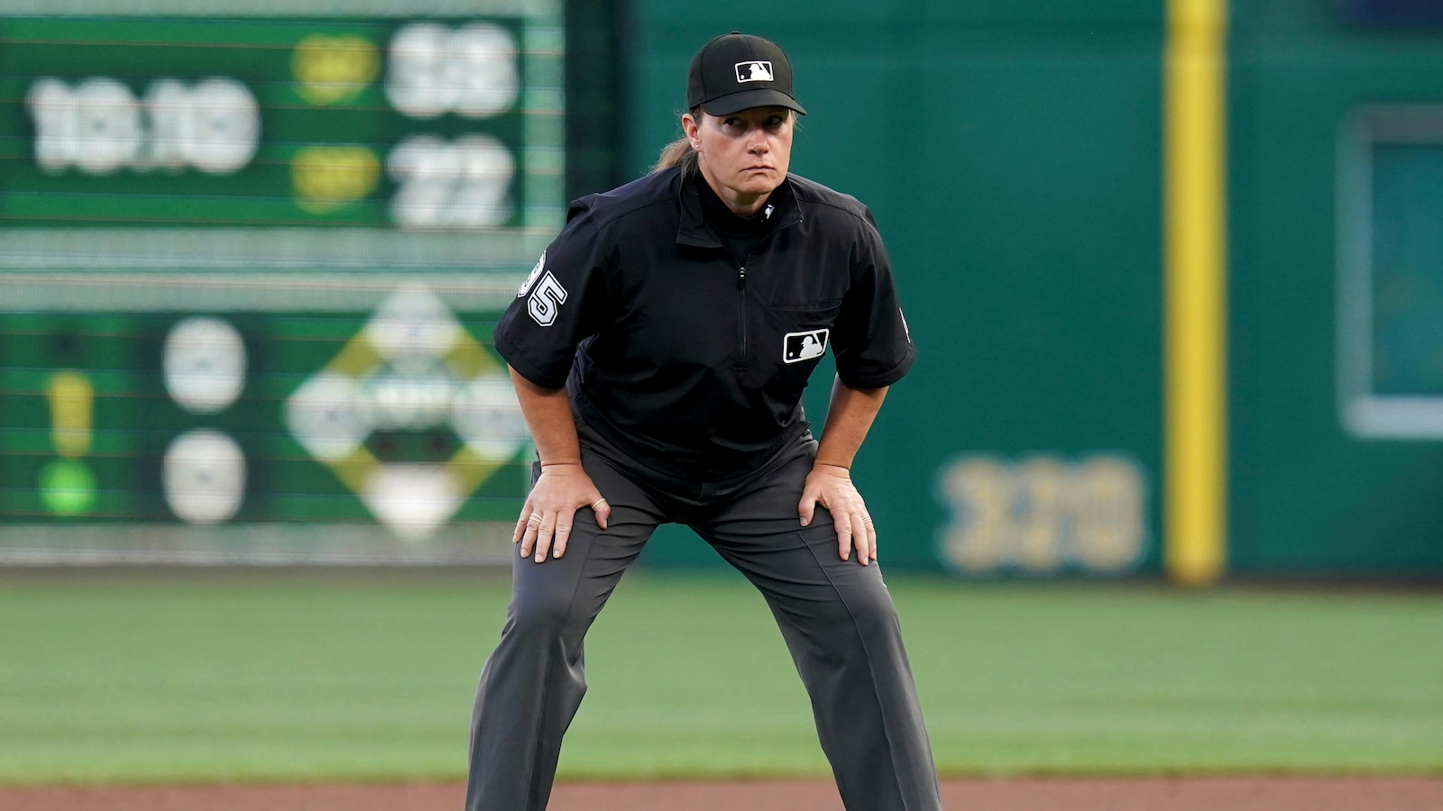 Jen Pawol, MLB's first female umpire, is back in the big leagues working the Pirates-Rockies series