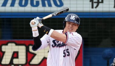 Yakult Swallows third baseman Munetaka Murakami