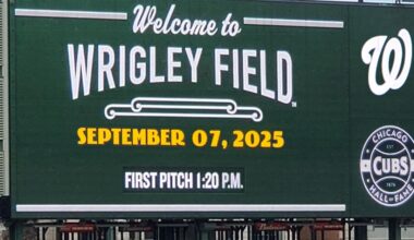 Cubs vs. Nationals Sunday 9/7 game threads