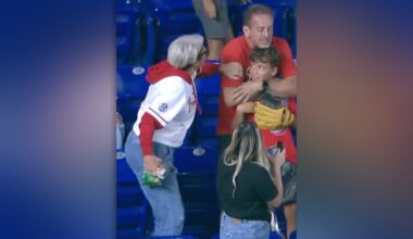 'Phillies Karen' grabs ball from child; boy meets Bader