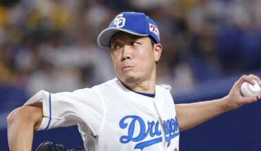 Baseball: Yudai Ono tames CL-leading Tigers in Dragons' comeback win