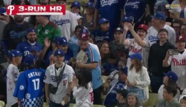 Philadelphia Phillies and Los Angeles Dodgers play in game 2 of series