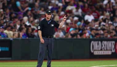 Major League Baseball umpire Brian Walsh has been outed as a Los Angeles Dodgers fan