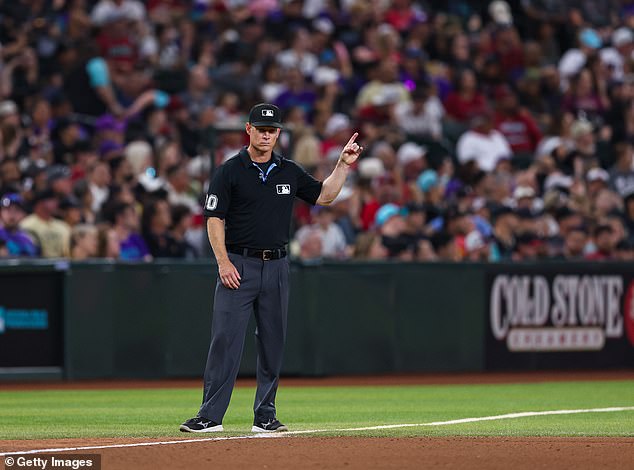 Major League Baseball umpire Brian Walsh has been outed as a Los Angeles Dodgers fan
