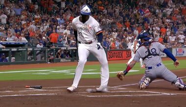 Houston Astros star Yordan Alvarez suffered a freak ankle injury during Monday's game