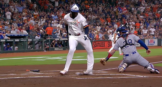 Houston Astros star Yordan Alvarez suffered a freak ankle injury during Monday's game