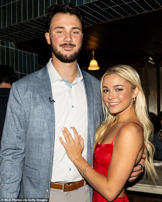 Skenes, the boyfriend of TikTok sensation and ex-gymnast Livvy Dunne (pictured), has failed to make it to the postseason in each of his first two years in Pittsburgh