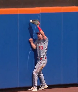 Jacob Young produced a stunning catch on Sunday