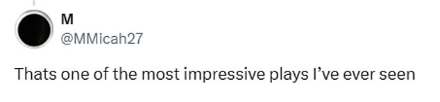 Fans on social media were left stunned and a clip of the incident quickly went viral