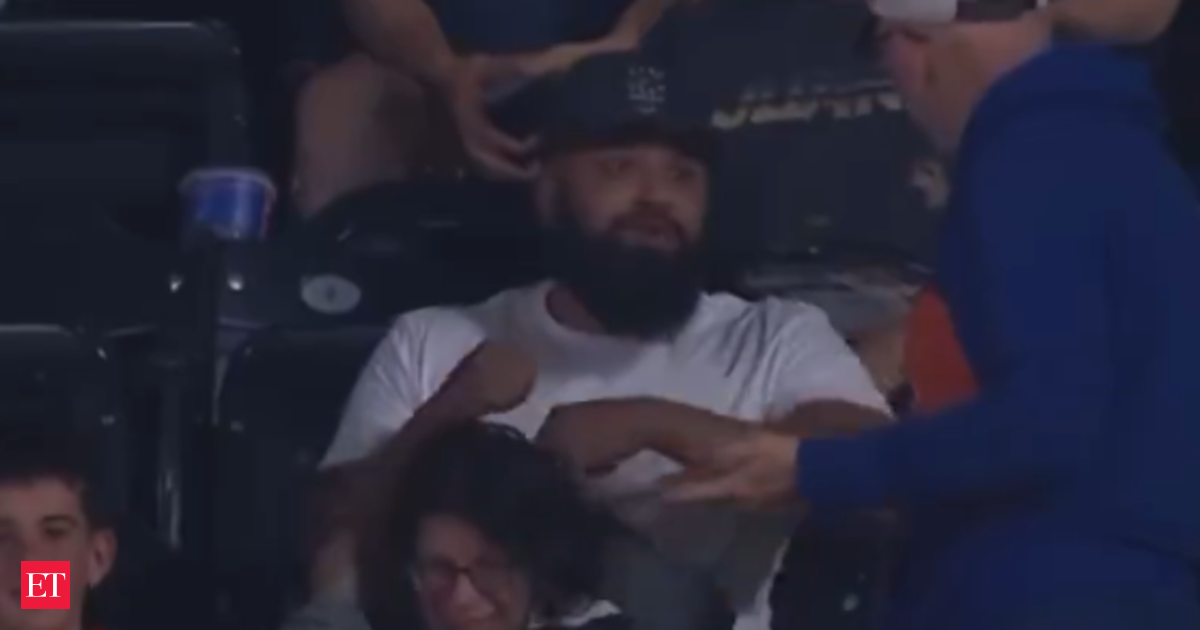 baseball snatching viral video: Fan snatches baseball from elderly man at New York Mets game in US Open-like incident. Who is this man? Watch viral video of outrageous act