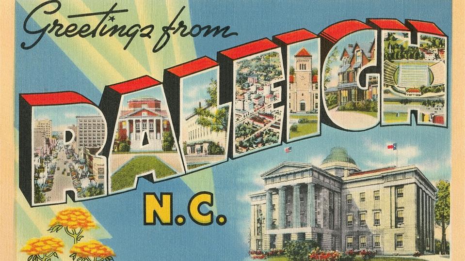 Greetings from Raleigh, North Carolina postcard