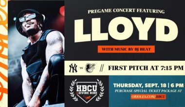 Lloyd To Perform At Upcoming Baltimore Orioles Game For HBCU Night