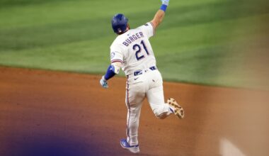 Texas Rangers bring Jake Burger and brooms to beat Milwaukee Brewers
