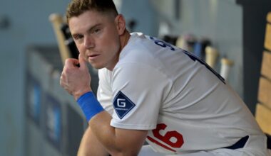 Dodgers Scratch Will Smith From Lineup Right Before First Pitch as Injury Concern Grows