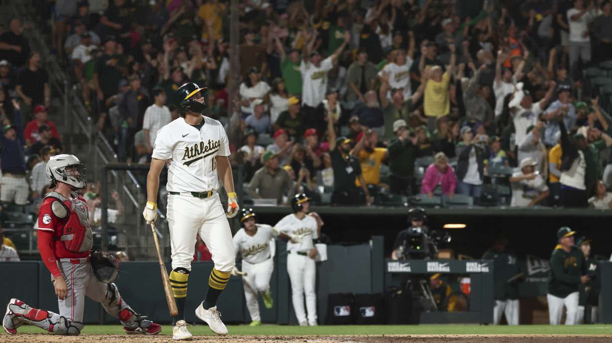 Kurtz hits 493-foot grand slam, longest MLB homer this season, as Athletics beat Reds 11-5