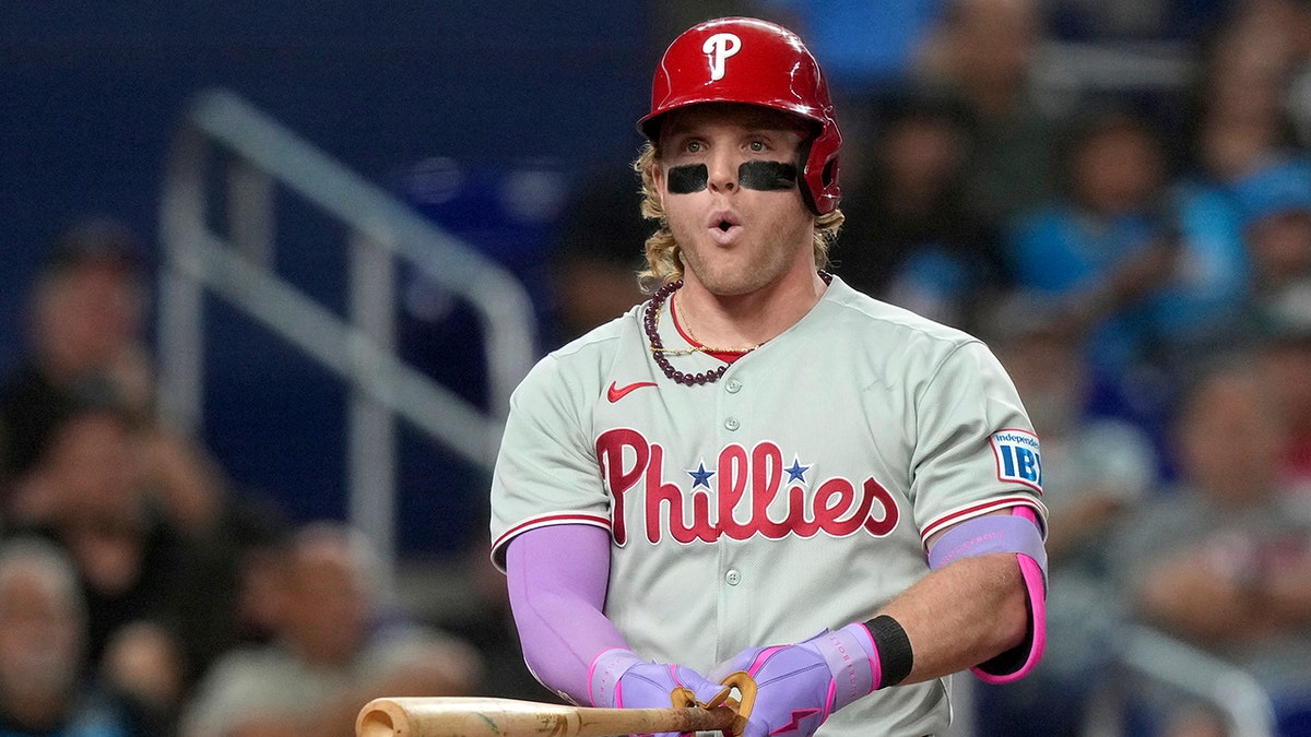 Harrison Bader reacts