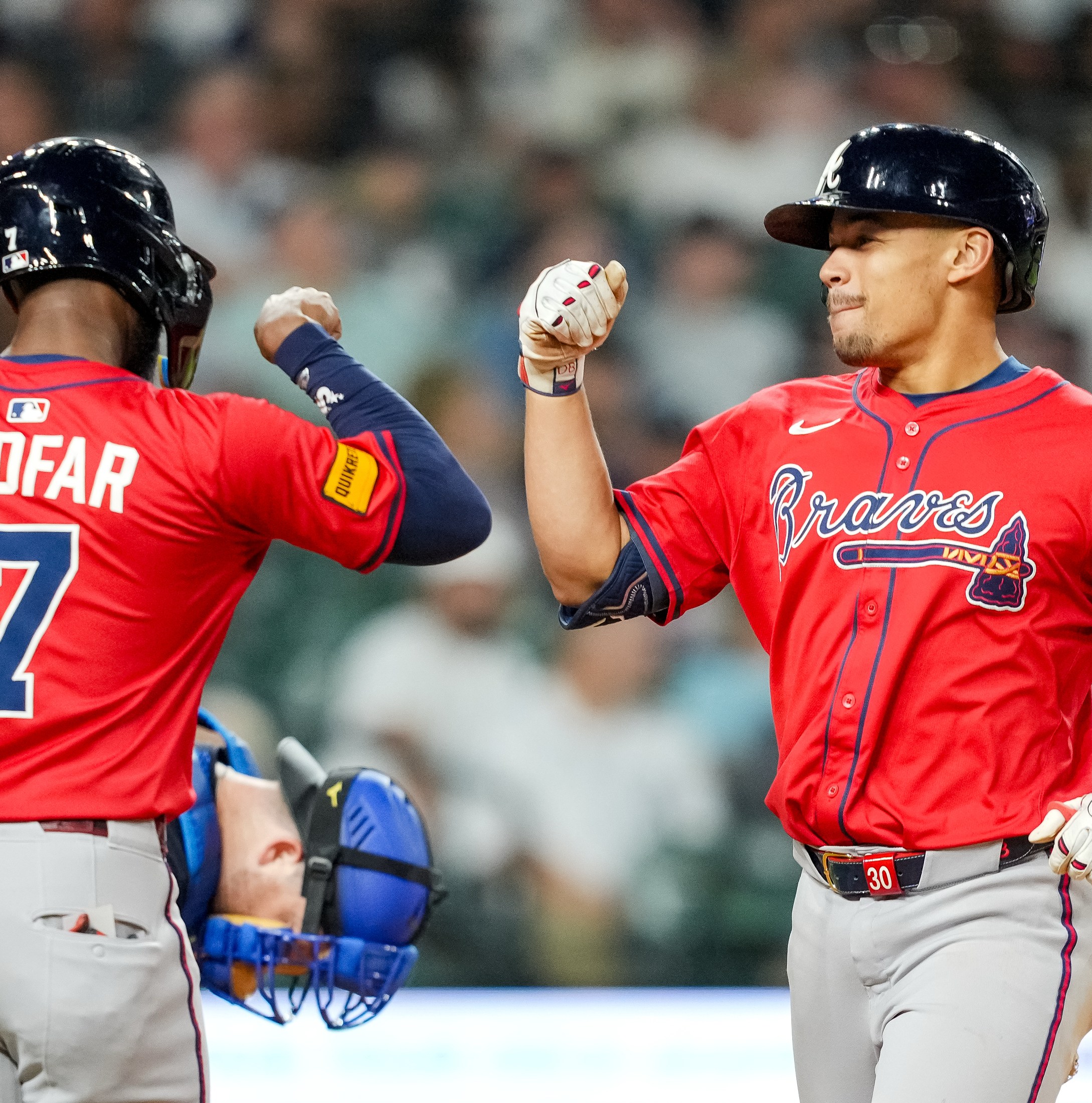 Nacho Alvarez sits with a cut on his hand