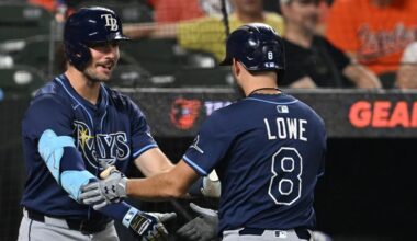Lowe and Mangum homer and Rays flirt with no-hitter in 6-2 win over Orioles