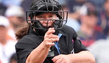 MLB is calling up its first female umpire, promoting Jen Pawol for Saturday’s Marlins-Braves game