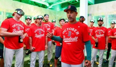 Alex Cora admits Red Sox were ‘a little hungover’ heading into Saturday’s game vs. Tigers