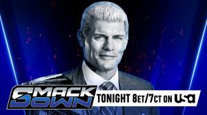 Cody Rhodes promo graphic for WWE SmackDown September 26, 2025 on USA Network