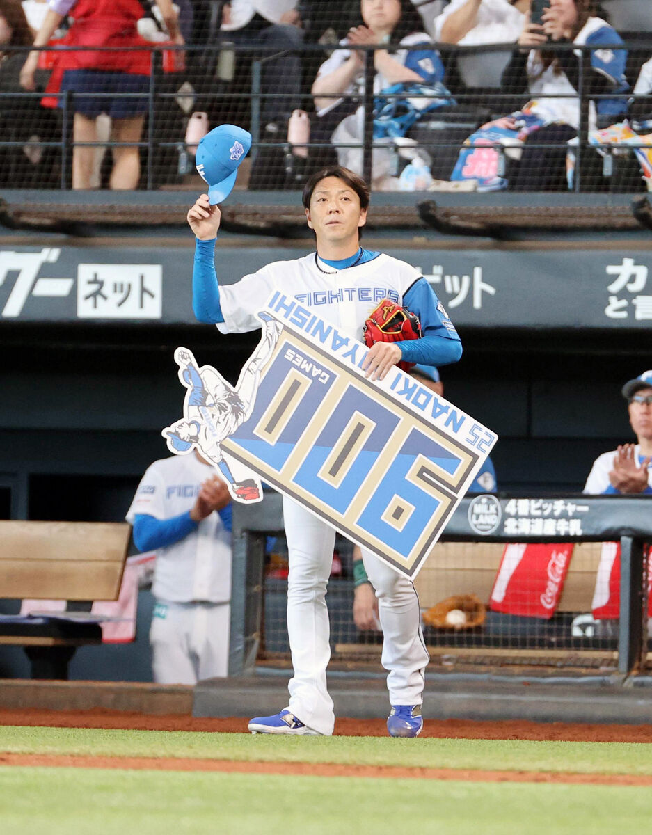 900試合登板を達成した宮西尚生(カメラ・池内 雅彦)