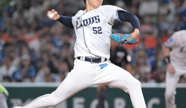 力投する西武・篠原響（カメラ・竹松　明季)）