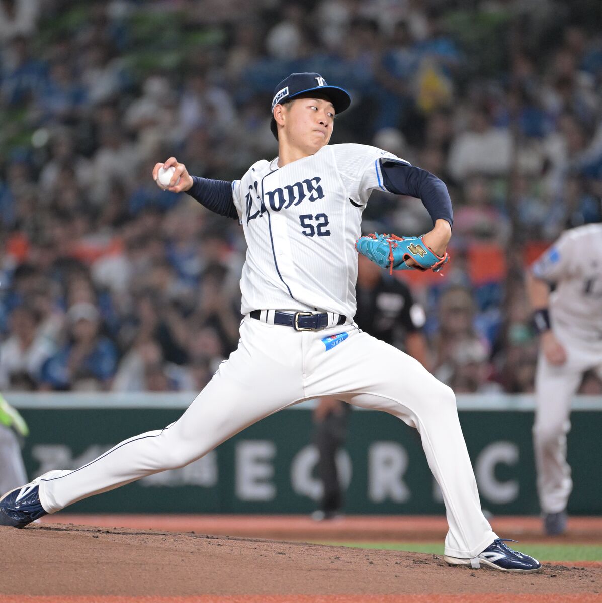 力投する西武・篠原響（カメラ・竹松　明季)）