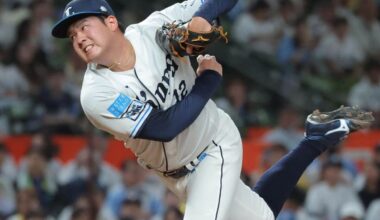 力投する渡辺勇太朗（カメラ・清水　武）