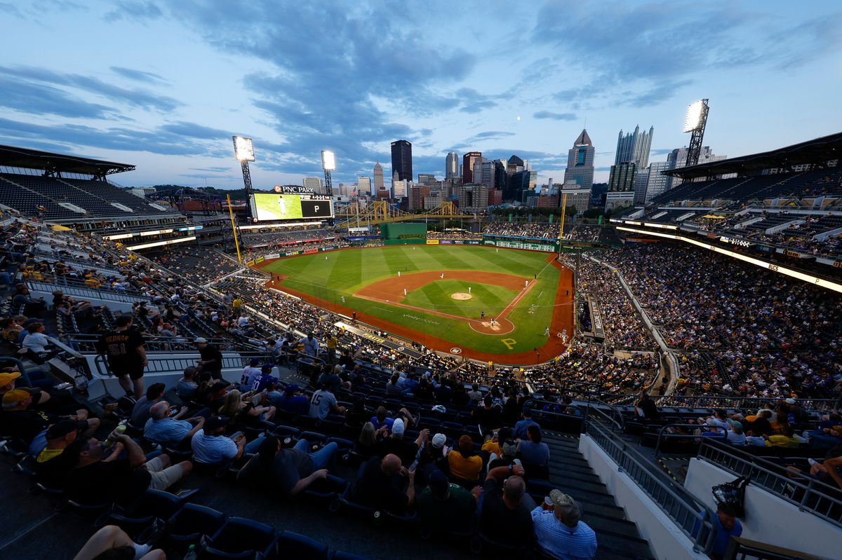 General view of PNC Park during a game between the Dodgers and Pirates on September 03, 2025 in Pittsburgh.