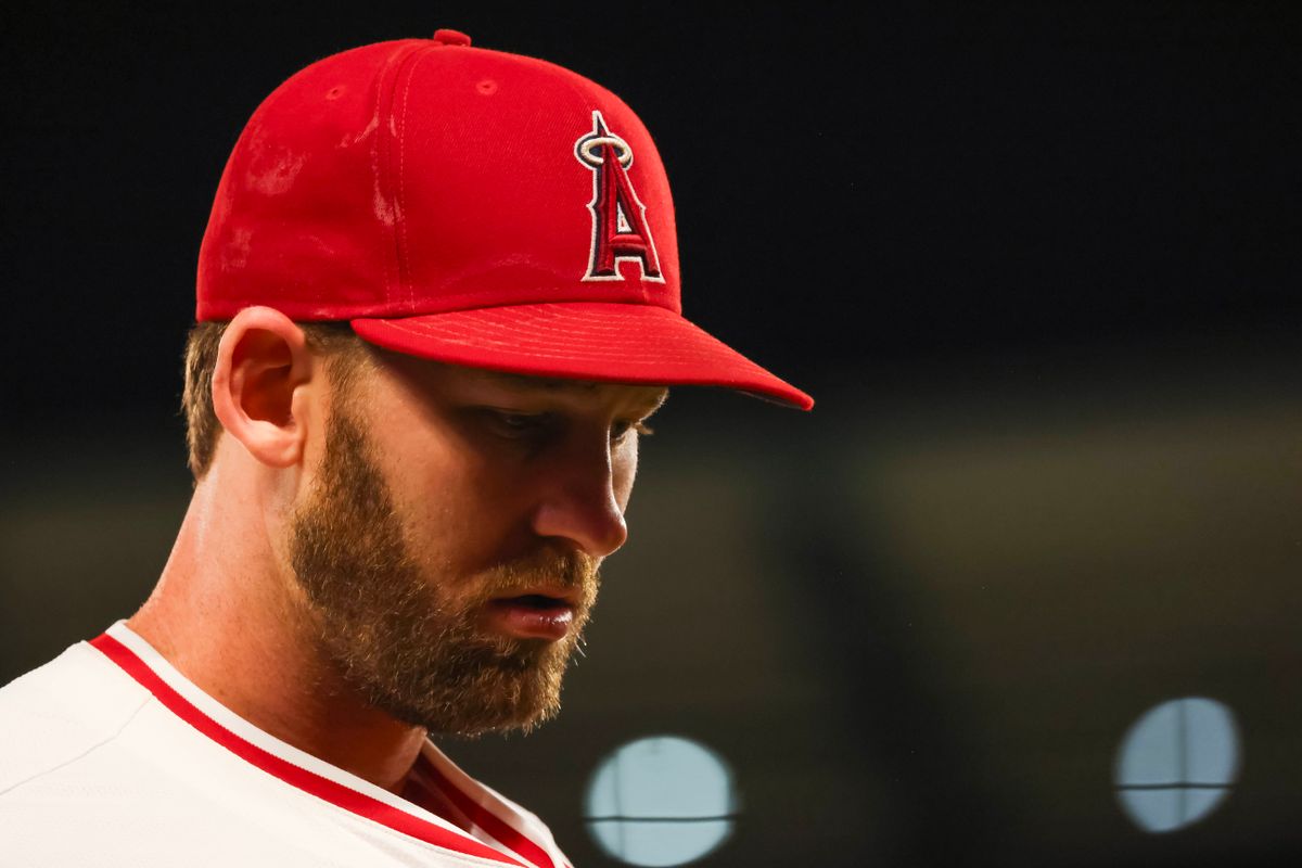 Los Angeles Angels outfielder Taylor Ward (3) looks on during the MLB game against the Minnesota Twins Monday September 8th, 2025 at Angel's Stadium in Anaheim, Calif.