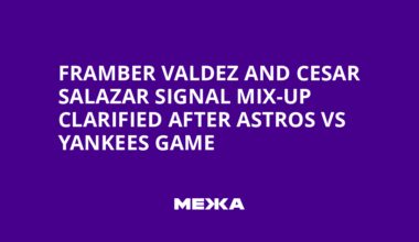 Framber Valdez and Cesar Salazar Signal Mix-Up Clarified After Astros vs Yankees Game | Ukraine news